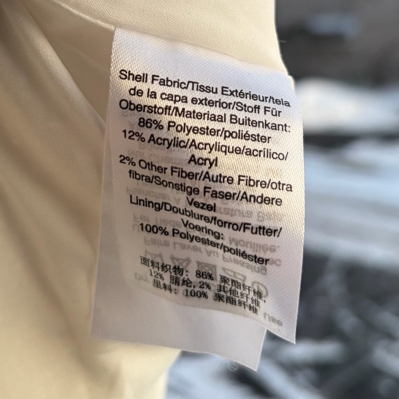 🆕 DKNY Ivory Tweed Pencil Skirt with Belt Textured Lined Career Skirt Size 18 - Picture 15 of 16